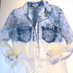 Acid Wash Button-Up